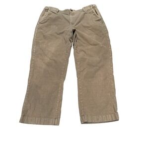 L.L.Bean Comfort Waist Corduroy Pants Mens 40x29 Shrunk 26" Taupe Brown